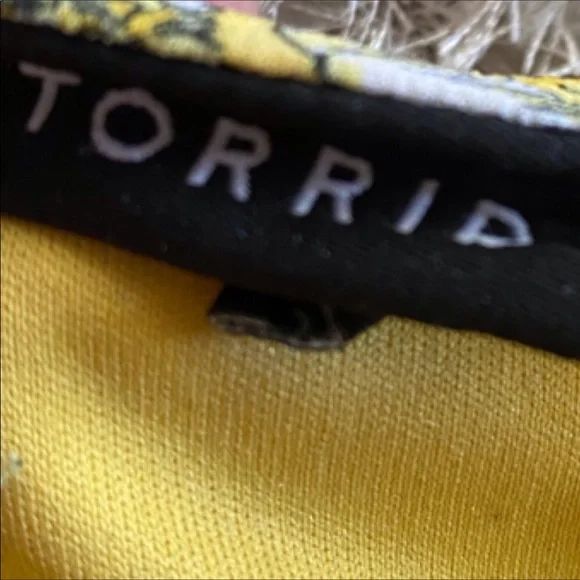 Torrid Yellow Floral Dress - Picture 3 of 4